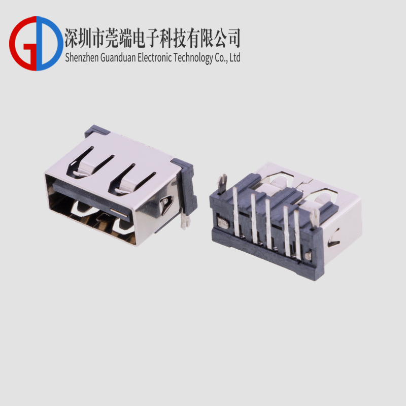 AF10.0后插后插6.5H直边黑胶带开关PIN