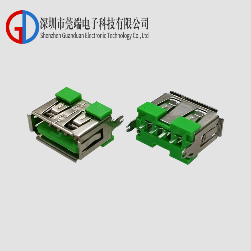 AF180度直插短体10.0卷边绿胶