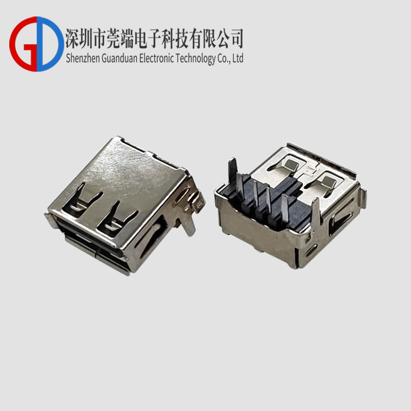 AF90度卷边直角LCP灰胶铁壳 大电流