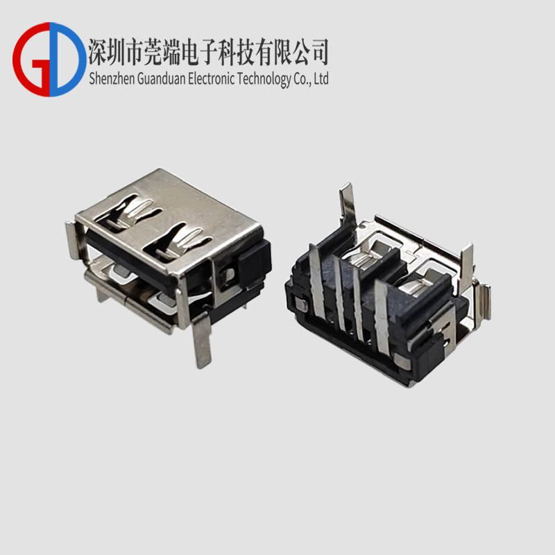 AF短体10.0两脚卷边插板LCP灰胶铁壳7.8 大电流