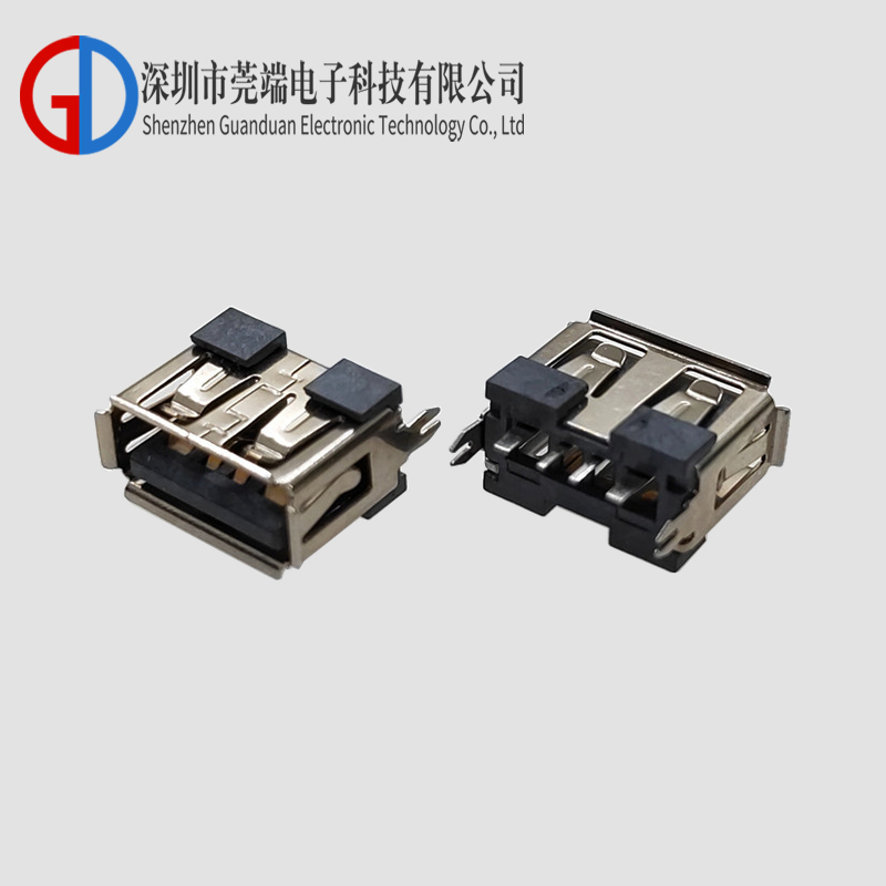 AF短体直插 卷边LCP灰胶铁 大电流