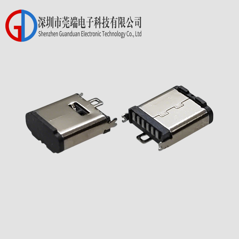 TYPE C母座6P立贴8.8H