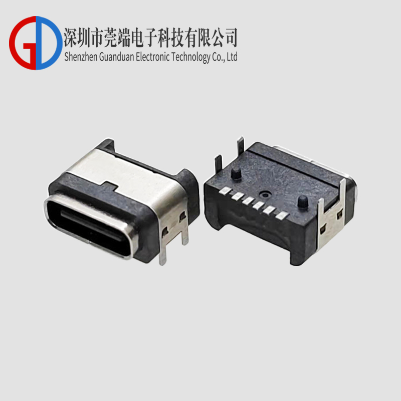 TYPE C母座16P四脚 防水款